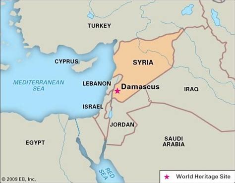 where was damascus located|Old city of Damascus .